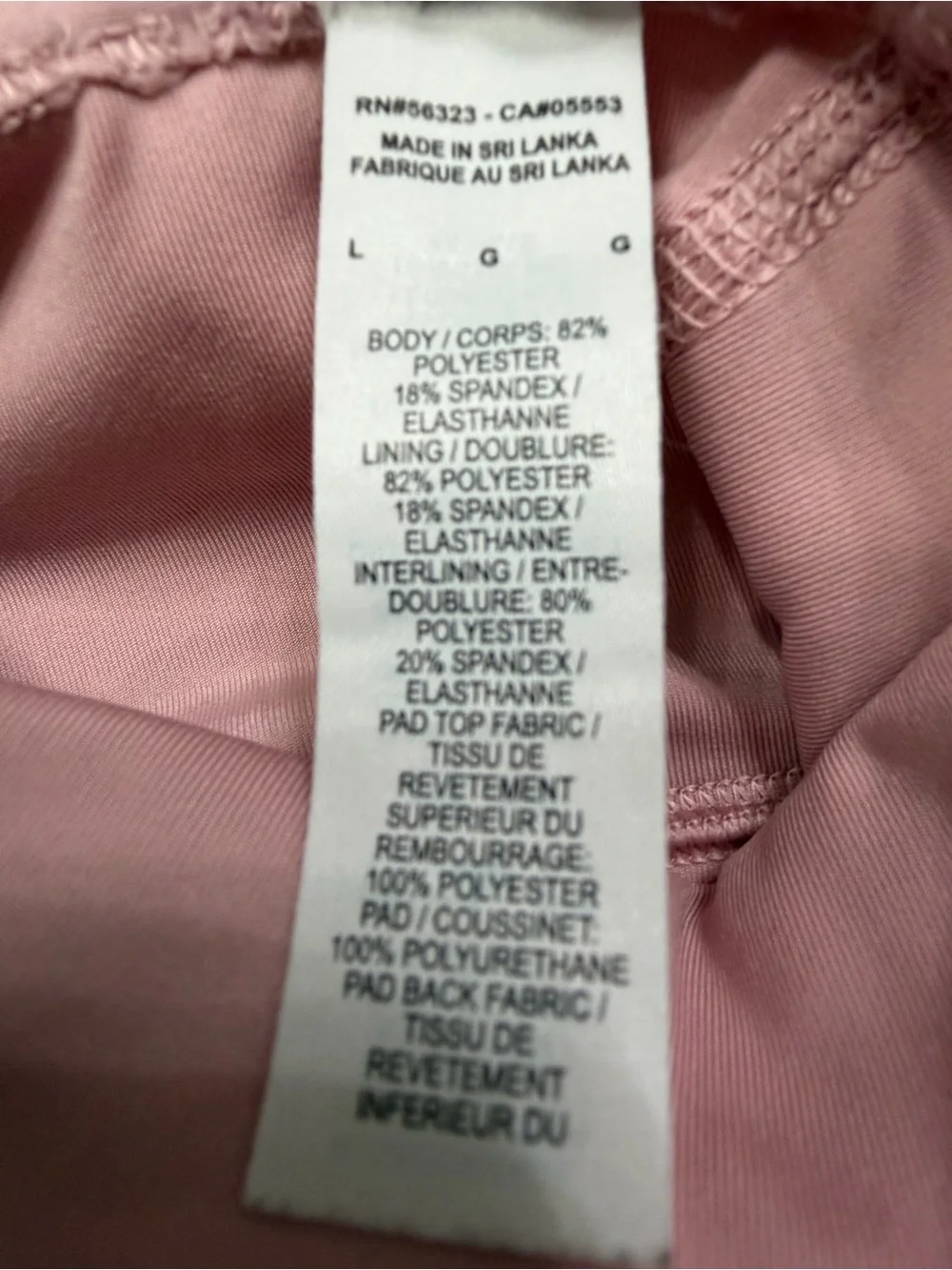 Nike Dri-FIT Racerback Medium Support Sports Bra Pink Large